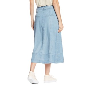 Algodón de alta calidad Exportable elegante diseño único en botón damas de gran tamaño falda - Product Image 2