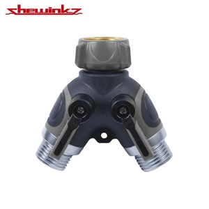 Connecteur d'eau de jardin à double sortie Connecteur de tuyau métallique en plastique pour l'irrigation - Product Image 2