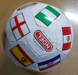 Ballon de Football avec drapeau multifonctionnel, prix bon marché, cousu en Machine