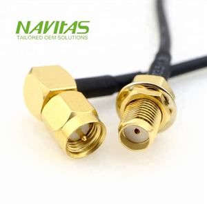Faisceau de câbles OEM sur mesure pour SMA mâle/femelle connecteur à angle droit coaxial RG174/U 26AWG - Product Image 3