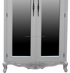 Meuble en bois indonésien à 2 portes et miroir, haute qualité - Product Image 4