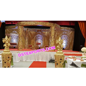 ชุดแต่งงาน Mandap Norway Manavarai ชุดงานแต่ง Mandap ชุด Mandap สีขาวแบบศรีลังกาชุด Mandap สำหรับงานแต่งงานที่ดีที่สุดในสหรัฐอเมริกา - Product Image 1