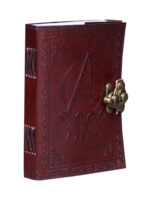 Journal en cuir véritable vintage en relief avec logo Marvel Avengers A5 papiers vierges cahier fournitures scolaires journal intime avec serrure en C antique