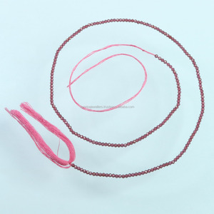 Cuentas de granate rojo Fabricación de joyas Facetadas Rondelle Micro 2mm Calidad AAA Israel Cut 13 "Strand Venta al por mayor Proveedor a granel - Product Image 5