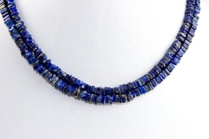 16 "Long brin naturel Lapis Lazuli pierres précieuses lisse forme carrée Heishi perles pour la fabrication de bijoux de qualité supérieure - Product Image 5