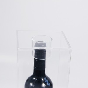 Hình Chữ Nhật Rõ Ràng <span class=keywords><strong>Acrylic</strong></span> Wine Bottle Box Perspex Champagne Hiển Thị Trường Hợp - Product Image 3