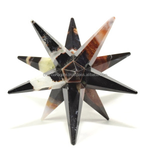 Estrella merkaba elegante jaspe 12 puntos merkaba estrella cristal merkaba Piedra Natural curación cristal piedras preciosas estrella mayoristas - Product Image 2