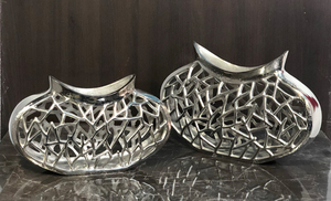 Florero de METAL decorativo para el hogar, Decoración de mesa, florero de cristal, para boda - Product Image 3