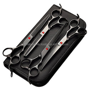 กรรไกรตัดขนสัตว์เลี้ยงสุนัขแบบสเตนเลสขนาด7นิ้วสำหรับทำความสะอาดและใช้เครื่องมือ - Product Image 1