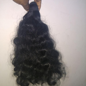 100% cheveux humains vierges non traités tissage 12A cheveux indiens lâche vagues profondes boucles Afro 1B couleur naturelle prix pas cher - Product Image 1