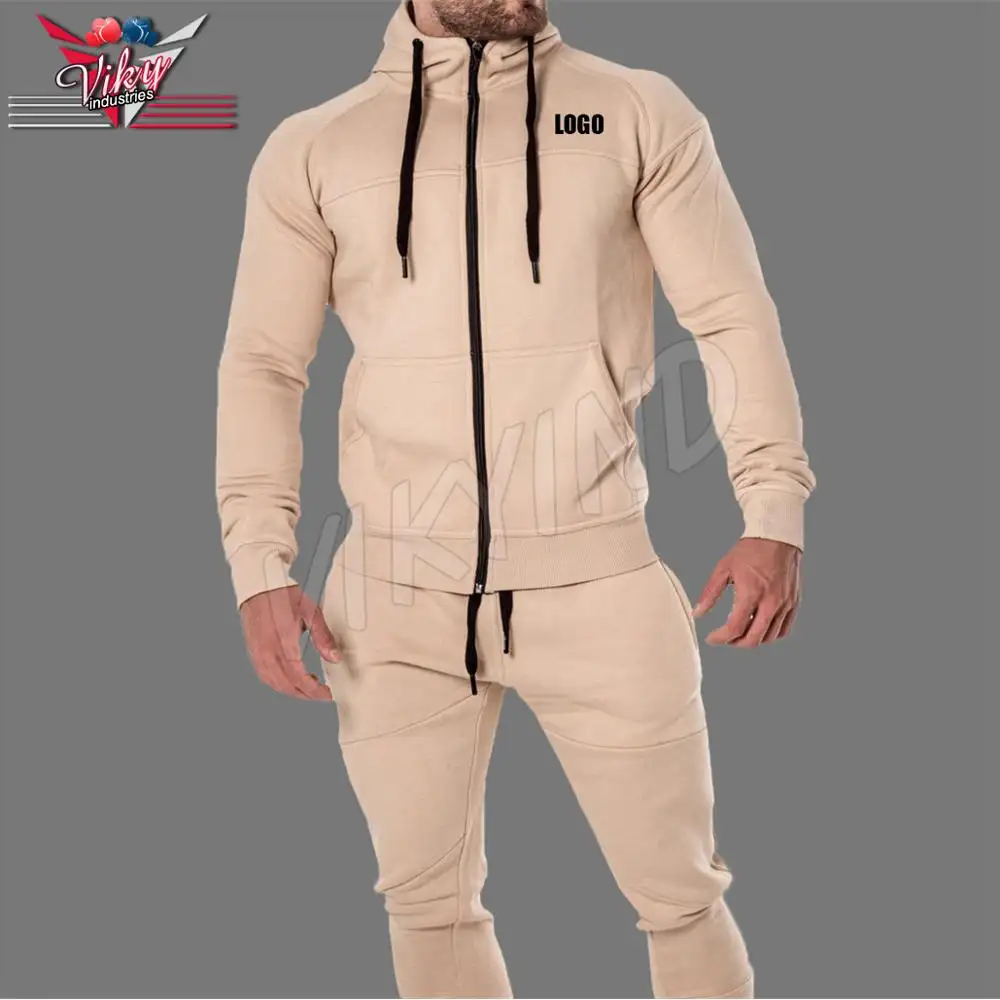 Latest style custom Design Mens Slim Gym Training Fitted Tracksuit
