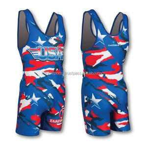 Bonne qualité Séchage rapide Nylon Spandex Hommes Gym Wrestling Singlet Conception Personnalisée Sublimation Pour Hommes Wrestling Singlets Fabricant - Product Image 6