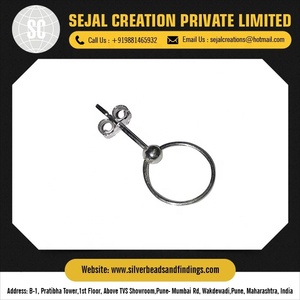 ต่างหูเม็ดกลมเงินสเตอร์ลิง925 - Product Image 6