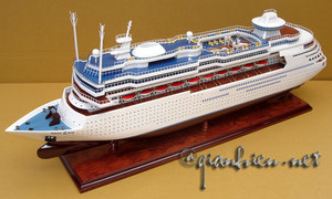 MAJESTY of the SEAS Modelo de barco de crucero de madera Artesanía de Vietnam Regalo novedoso - Product Image 2