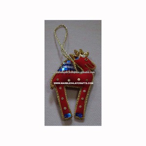 Camel Shape Zari Embroidery Christmas Tree Decoration Hanging Ornament - Product Image 1