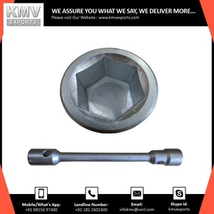 Clé à roue en acier au chrome-vanadium à double usage, finition mate, outil pour camion, fabriqué en Inde, OEM personnalisable gratuitement - Product Image 3