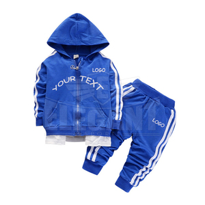 Combinaison de jogging en polyester/coton avec logo personnalisé, uniforme de sport pour enfants, vente en gros, 2020 - Product Image 2