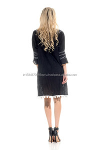 ชุดเดรสสั้นสตรีทรงเอริปักลายดอกไม้มีระบายชุดเดรสแขนสั้นแต่งระบายผ้าลูกไม้โบฮีเมียนโบฮีเมียนขนาดพิเศษสินค้า2019 - Product Image 6