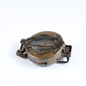 Antique Brass Navigation La Bàn Phong Cách Cũ với da trường hợp món quà mới lạ cho kim loại và hợp kim những người đam mê - Product Image 3