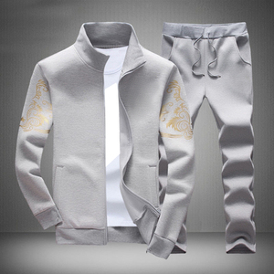 Survêtement décontracté pour hommes, combinaison de sport, ensemble Jogging, sweat à capuche, pantalon Long, - Product Image 4