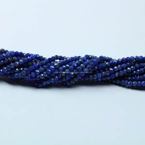 Cuentas de piedras preciosas de lapislázuli Cuentas de piedra a precios asequibles - Product Image 1