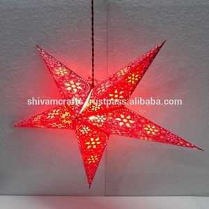 Lámparas/Linternas de Papel Impreso de 60 cm para Decoraciones Navideñas de Interior, Marca LAXMANS, Proveedor Mayorista de la India - Product Image 2