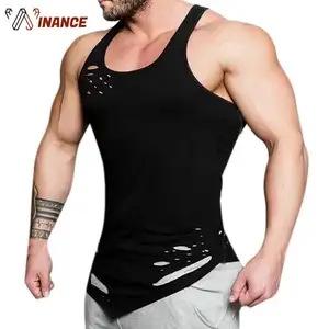 Toptan en kaliteli özel tasarım atletik erkek stringer/atlet/tank top