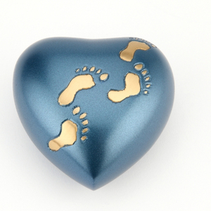 Enfant Pied Étape Coeur Crémation Urne Fournitures Funéraires BRASSWORLD INDE - Product Image 1