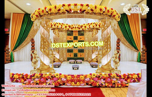 Grand Mandap de mariage Bollywood en fibre de verre de Grand DST EXPORTS - Design moderne, couleur et taille personnalisables, OEM disponible - Product Image 3