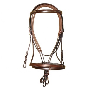 Accesorio de brida individual de lujo para caballos Producto de cuero ostentoso - Product Image 1