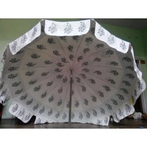 Sombrillas exóticas de jardín, sombrillas tradicionales hechas a mano de la India, con bordado tribal - Product Image 6