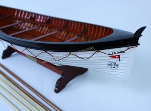 BATEAU DE SAUVETAGE TITANIC BATEAU MODÈLE EN BOIS-Cadeau de nouveauté en bois fabriqué à la main - Product Image 2