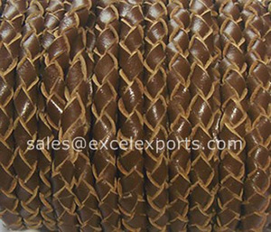 สายหนังถักหลากสีคุณภาพสูงขนาด3มม. 4มม. 5มม. สำหรับรองเท้ากระเป๋าเสื้อผ้าสิ่งทอภายในบ้าน (ขายส่ง) - Product Image 6