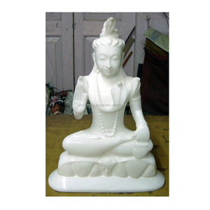 Belle Pierre De Marbre Seigneur Shiva Statue - Product Image 1