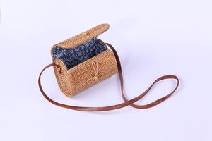 กระเป๋าหวายสไตล์วินเทจของเวียดนามวัสดุไม้ไผ่แบบเปิดปิด-ขายส่ง - Product Image 3