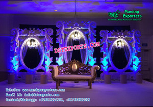 Wedding Stage Backdrop <b>Panel</b> Decoration Latest Wedding Stage Backdrop Decoration Designer Marriage Reception Stages Decor - Product Image 5