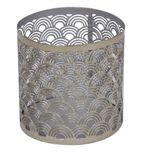 เชิงเทียนเหล็กเคลือบทองแบบโบราณขวดโหลดีไซน์ดีไซน์แบบใบไม้สำหรับตกแต่งบ้านวัสดุโลหะสำหรับเทศกาลคริสต์มาส - Product Image 5