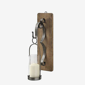 เชิงเทียนโลหะและไม้แขวนผนังภายใน - Product Image 1