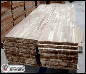 Produit matériel de chêne durable et élégant de panneau de joint de doigt d'acacia de catégorie d'AB - Product Image 5