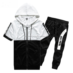 ชุดเสื้อผ้า2ชิ้นสำหรับผู้ชายและผู้หญิง,เสื้อยืดและกางเกงขาสั้นชุดวอร์มแบบลำลองผ้าลินินชุดกีฬาสองชิ้นสำหรับผู้ชายและผู้หญิง - Product Image 4