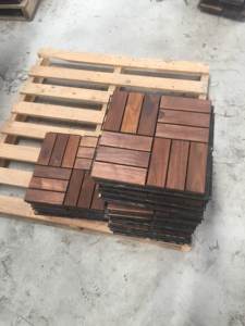 Tuiles de terrasse en chêne huilées, revêtement de sol en bois durable avec placage pour une utilisation extérieure certifiée, épaisseur de 19 à 24 mm - Product Image 6