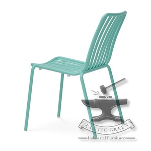 เก้าอี้รับประทานอาหารคาเฟ่โลหะอุตสาหกรรม - Product Image 4