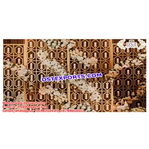 Decoración elegante para boda, con fondo de vela de Metal canadiense, decoración de fondo para ceremonia de boda - Product Image 1
