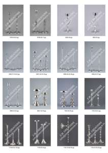 Bougeoir en aluminium de conception européenne pour décoration de mariage et de maison, couleur argent, thème d'amour fabriqué en Inde - Product Image 2