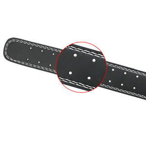 Meilleures ventes de ceintures de gymnastique sur mesure en cuir véritable de vachette robuste avec caractéristiques réglables pour l'haltérophilie et le fitness - Product Image 5