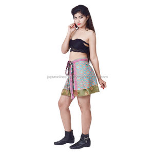 กระโปรงแฟชั่นผู้หญิงสไตล์วินเทจแบบพันรอบใหม่ - Product Image 3