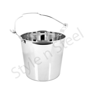 Cubo de hielo de acero inoxidable de calidad superior con asa y abridor de botellas Bar y tinas de bebidas de vino - Product Image 1