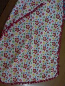 Écharpe longue en polyester de coton léger imprimé floral avec des pompons Style carré pour les filles en été Écharpes traditionnelles Châles - Product Image 5