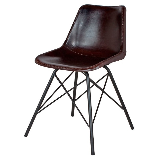 Leather & Iron Industrial Chair With Best Price