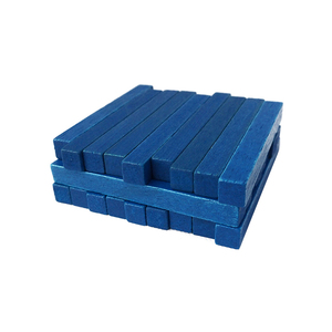 Bloques de Madera de 9cm con Barras Azules para Niños, Juguetes Educativos para el Aprendizaje de Matemáticas - Product Image 3